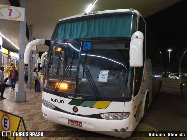 Empresa Gontijo de Transportes 16030 na cidade de João Monlevade, Minas Gerais, Brasil, por Adriano  Almeida. ID da foto: 8865245.