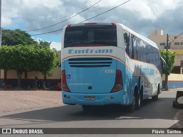 Emtram 4190 na cidade de Barra da Estiva, Bahia, Brasil, por Flávio  Santos. Número da foto: #8862808.
