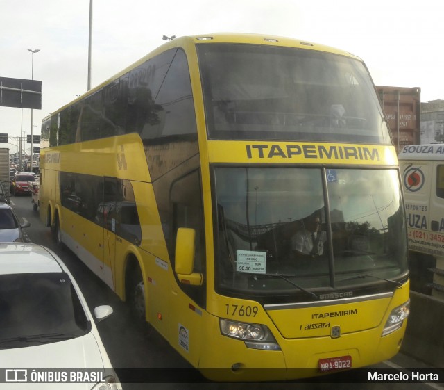 Viação Itapemirim 17609 na cidade de Rio de Janeiro, Rio de Janeiro, Brasil, por Marcelo Horta. ID da foto: 8862648.