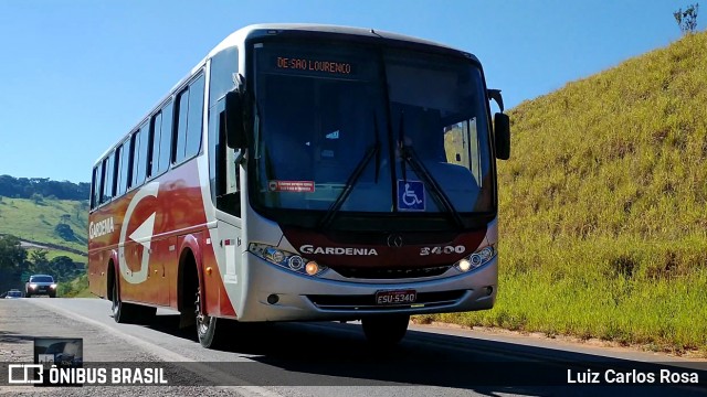 Expresso Gardenia 3400 na cidade de São Lourenço, Minas Gerais, Brasil, por Luiz Carlos Rosa. Número da foto: #8864404.