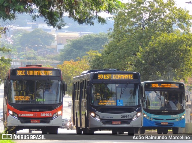 Viação Cruzeiro > Viação Sidon 38103 na cidade de Belo Horizonte, Minas Gerais, Brasil, por Adão Raimundo Marcelino. ID da foto: 8792266.