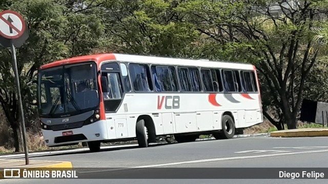 Viação Campo Belo - VCB Transportes 779 na cidade de Formiga, Minas Gerais, Brasil, por Diego Felipe. ID da foto: 8789905.