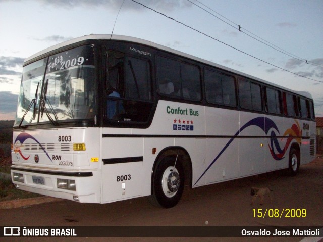 Ônibus Particulares 8003 na cidade de Romaria, Minas Gerais, Brasil, por Osvaldo Jose Mattioli. ID da foto: 8790135.