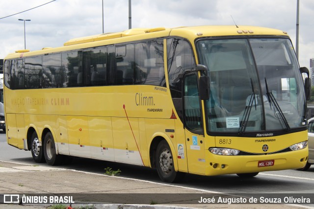 Viação Itapemirim 8813 na cidade de São Paulo, São Paulo, Brasil, por José Augusto de Souza Oliveira. ID da foto: 8791479.