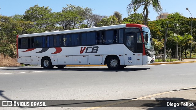 Viação Campo Belo - VCB Transportes 779 na cidade de Formiga, Minas Gerais, Brasil, por Diego Felipe. ID da foto: 8789901.