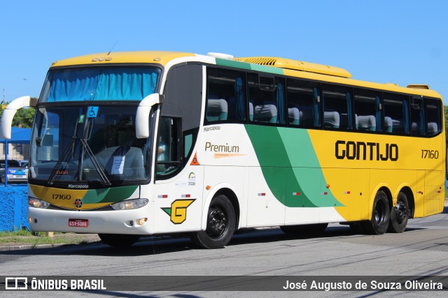 Empresa Gontijo de Transportes 17160 na cidade de São Paulo, São Paulo, Brasil, por José Augusto de Souza Oliveira. ID da foto: 8791607.