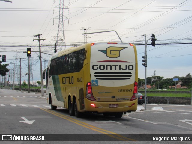 Empresa Gontijo de Transportes 18590 na cidade de São José dos Campos, São Paulo, Brasil, por Rogerio Marques. Número da foto: #8791397.