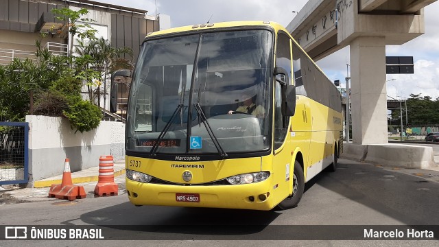 Viação Itapemirim 5731 na cidade de Rio de Janeiro, Rio de Janeiro, Brasil, por Marcelo Horta. Número da foto: #8790990.