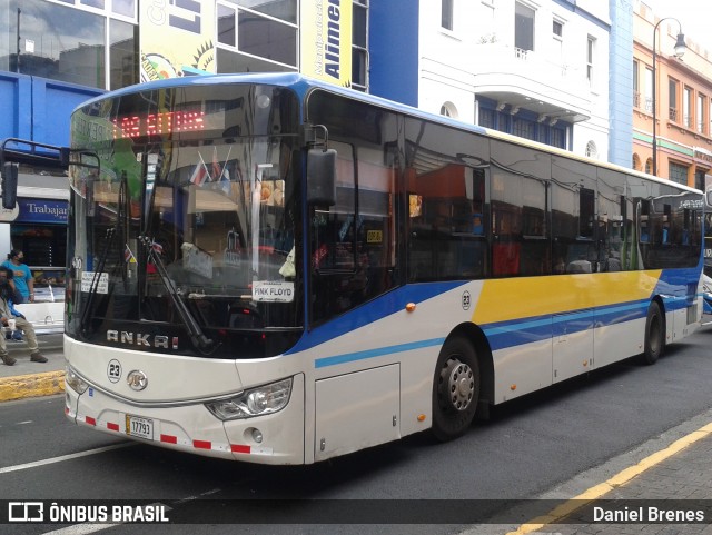 AMSA - Autotransportes Moravia 23 na cidade de Carmen, San José, San José, Costa Rica, por Daniel Brenes. Número da foto: #8791045.