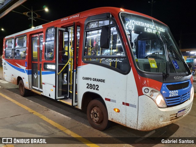 Viação São Francisco 2802 na cidade de Campo Grande, Mato Grosso do Sul, Brasil, por Gabriel Santos. ID da foto: 8793412.