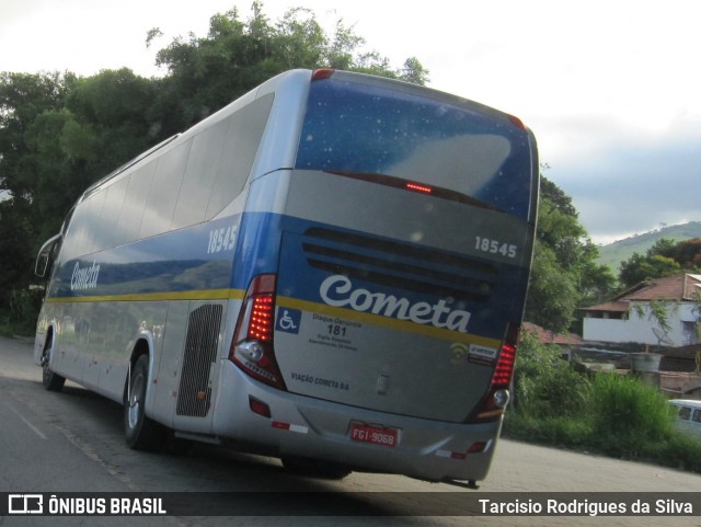 Viação Cometa 18545 na cidade de Itanhandu, Minas Gerais, Brasil, por Tarcisio Rodrigues da Silva. ID da foto: 8792961.