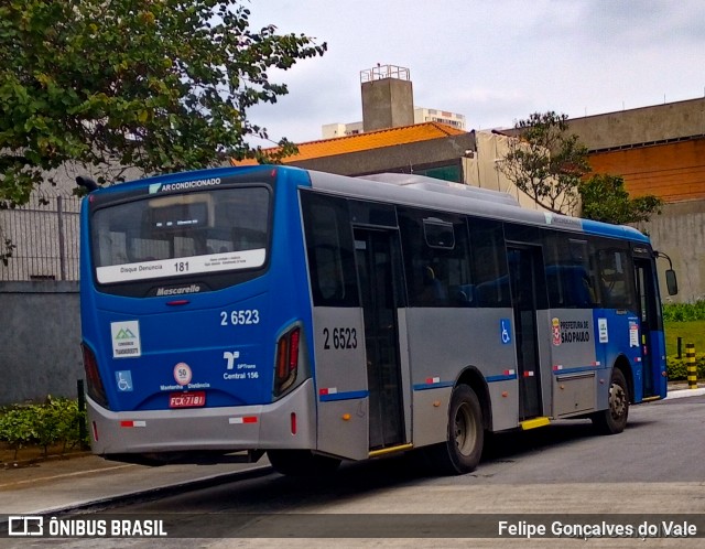 Transcooper > Norte Buss 2 6523 na cidade de São Paulo, São Paulo, Brasil, por Felipe Goncalves do Vale. Número da foto: #8793530.