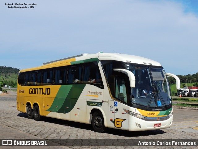 Empresa Gontijo de Transportes 18555 na cidade de João Monlevade, Minas Gerais, Brasil, por Antonio Carlos Fernandes. Número da foto: #8793023.