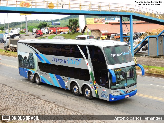 Expresso Vans 2500 na cidade de João Monlevade, Minas Gerais, Brasil, por Antonio Carlos Fernandes. ID da foto: 8793009.