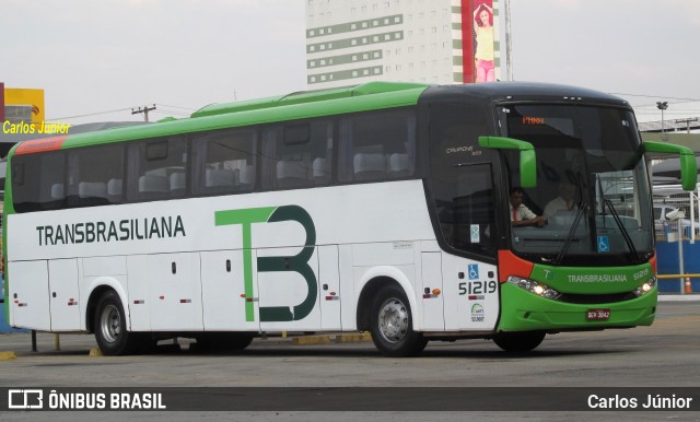 Transbrasiliana Transportes e Turismo 51219 na cidade de Goiânia, Goiás, Brasil, por Carlos Júnior. ID da foto: 8793580.