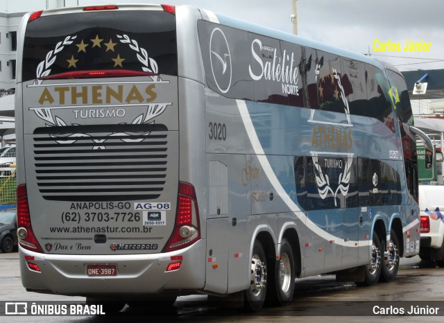 Athenas Turismo 3020 na cidade de Goiânia, Goiás, Brasil, por Carlos Júnior. ID da foto: 8793528.