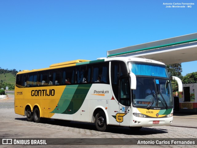 Empresa Gontijo de Transportes 17135 na cidade de João Monlevade, Minas Gerais, Brasil, por Antonio Carlos Fernandes. Número da foto: #8793014.