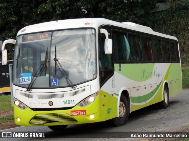 Rio Negro Fretamento e Turismo 14911 na cidade de Belo Horizonte, Minas Gerais, Brasil, por Adão Raimundo Marcelino. ID da foto: 8797549.