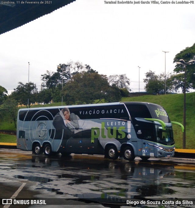 Viação Garcia 88027 na cidade de Londrina, Paraná, Brasil, por Diego de Souza Costa da Silva. ID da foto: 8795105.