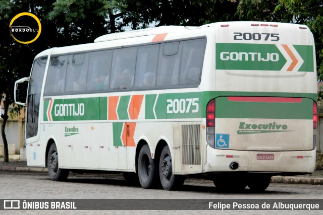 Empresa Gontijo de Transportes 20075 na cidade de Vitória da Conquista, Bahia, Brasil, por Felipe Pessoa de Albuquerque. ID da foto: 8796899.