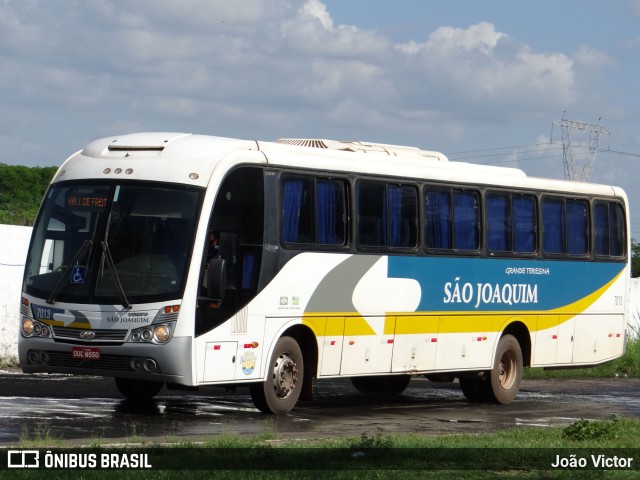 Viação São Joaquim 7013 na cidade de Teresina, Piauí, Brasil, por João Victor. ID da foto: 8796925.