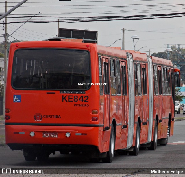 Viação Tamandaré KE842 na cidade de Curitiba, Paraná, Brasil, por Matheus Felipe. ID da foto: 8797417.