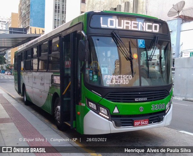 VB Transportes e Turismo 3308 na cidade de Campinas, São Paulo, Brasil, por Henrique Alves de Paula Silva. Número da foto: #8796091.