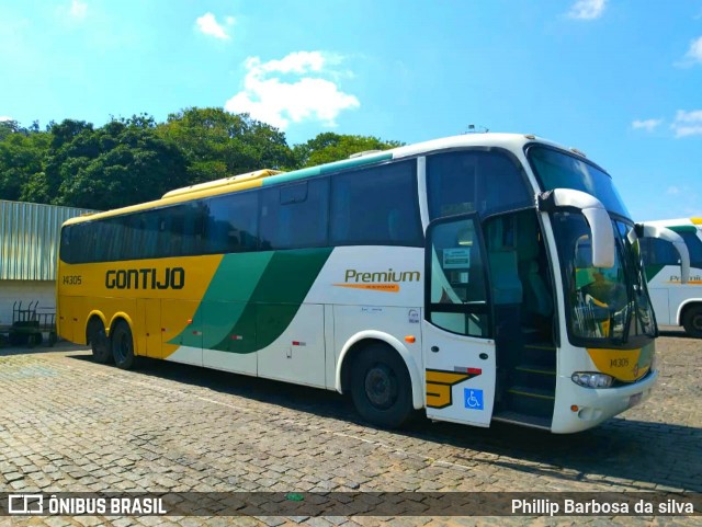 Empresa Gontijo de Transportes 14305 na cidade de Belo Horizonte, Minas Gerais, Brasil, por Phillip Barbosa da silva. ID da foto: 8795054.