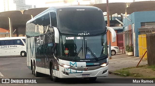 Empresa de Ônibus Nossa Senhora da Penha 59003 na cidade de Porto Alegre, Rio Grande do Sul, Brasil, por Max Ramos. ID da foto: 8796172.