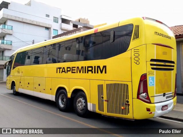 Viação Itapemirim 60011 na cidade de Manhuaçu, Minas Gerais, Brasil, por Paulo Eller. Número da foto: #8795586.