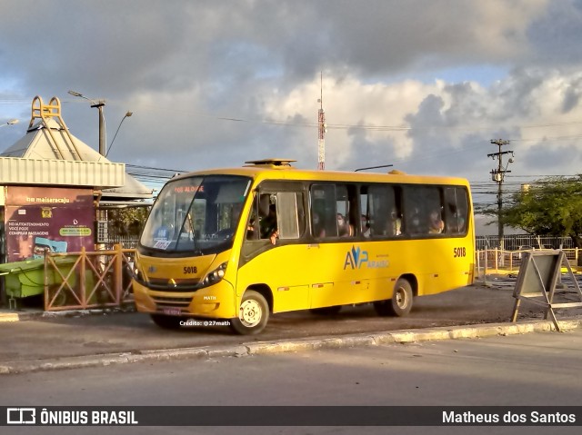AVP - Auto Viação Paraíso 5018 na cidade de Aracaju, Sergipe, Brasil, por Matheus dos Santos. Número da foto: #8795589.