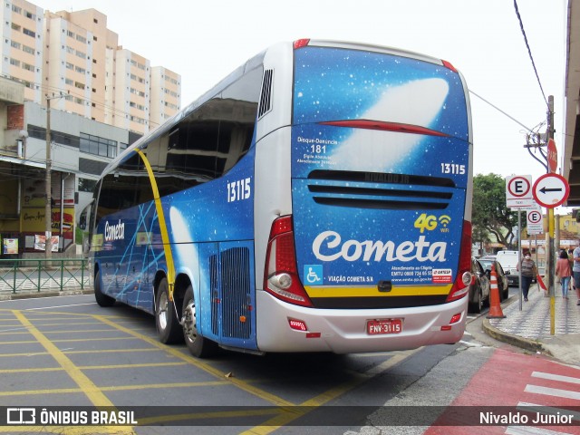 Viação Cometa 13115 na cidade de Sorocaba, São Paulo, Brasil, por Nivaldo Junior. Número da foto: #8796020.