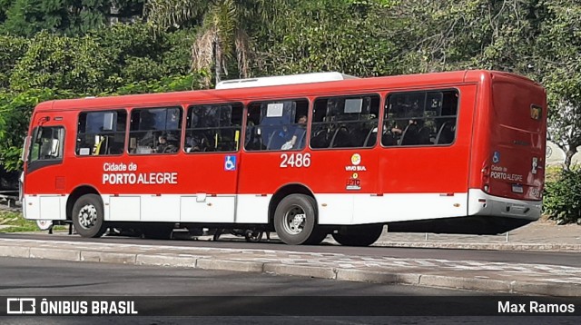 Restinga Transportes Coletivos 2486 na cidade de Porto Alegre, Rio Grande do Sul, Brasil, por Max Ramos. ID da foto: 8802392.