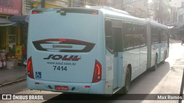 SOUL - Sociedade de Ônibus União Ltda. 7414 na cidade de Porto Alegre, Rio Grande do Sul, Brasil, por Max Ramos. ID da foto: 8802220.