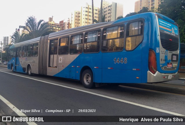 VB Transportes e Turismo 1448 na cidade de Campinas, São Paulo, Brasil, por Henrique Alves de Paula Silva. Número da foto: #8801000.