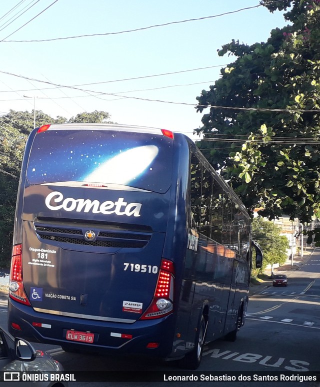 Viação Cometa 719510 na cidade de Campinas, São Paulo, Brasil, por Leonardo Sebastiao dos Santos Rodrigues. Número da foto: #8802571.