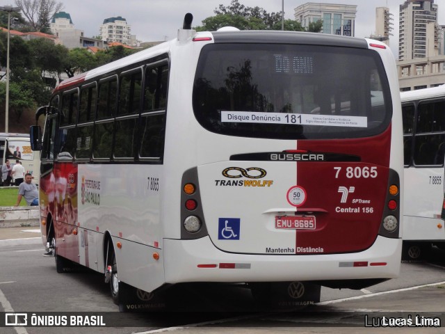 Transwolff Transportes e Turismo 7 8065 na cidade de São Paulo, São Paulo, Brasil, por Lucas Lima. Número da foto: #8802282.