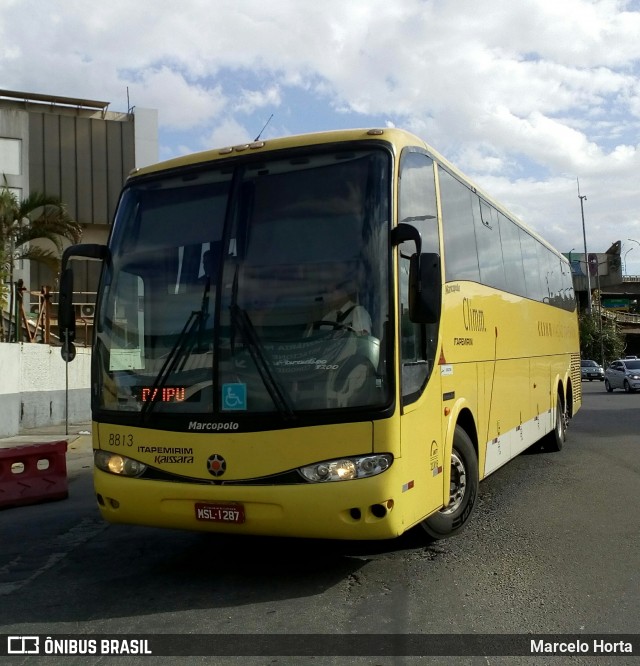 Viação Itapemirim 8813 na cidade de Rio de Janeiro, Rio de Janeiro, Brasil, por Marcelo Horta. Número da foto: #8865882.