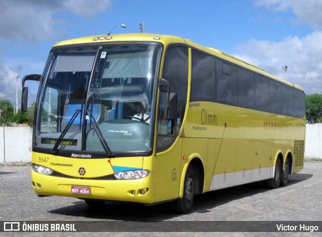 Viação Itapemirim 8647 na cidade de Caruaru, Pernambuco, Brasil, por Victor Hugo. ID da foto: 8868883.