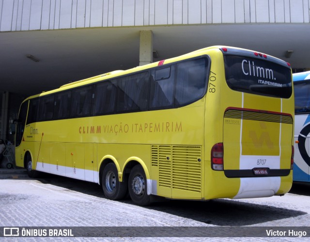 Viação Itapemirim 8707 na cidade de Caruaru, Pernambuco, Brasil, por Victor Hugo. Número da foto: #8868891.