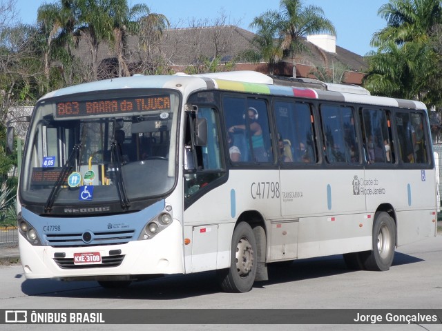 Viação Redentor C47798 na cidade de Rio de Janeiro, Rio de Janeiro, Brasil, por Jorge Gonçalves. Número da foto: #8868871.