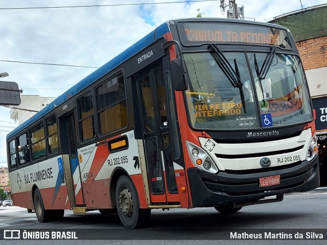 Viação Sul Fluminense RJ 202.055 na cidade de Volta Redonda, Rio de Janeiro, Brasil, por Matheus Martins da Silva. Número da foto: #8868498.