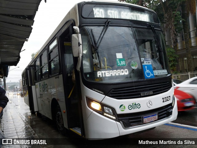 Viação Elite 2327 na cidade de Volta Redonda, Rio de Janeiro, Brasil, por Matheus Martins da Silva. ID da foto: 8868415.