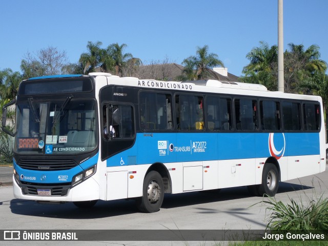 Transurb A72072 na cidade de Rio de Janeiro, Rio de Janeiro, Brasil, por Jorge Gonçalves. Número da foto: #8893206.