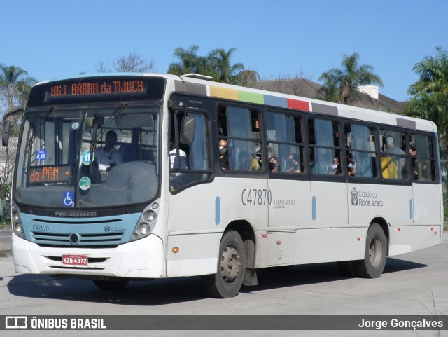 Viação Redentor C47870 na cidade de Rio de Janeiro, Rio de Janeiro, Brasil, por Jorge Gonçalves. ID da foto: 8893162.