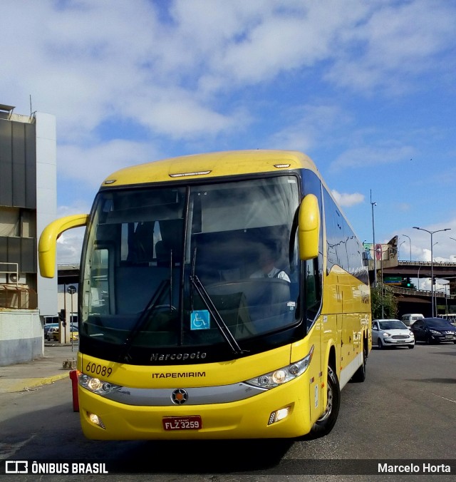 Viação Itapemirim 60089 na cidade de Rio de Janeiro, Rio de Janeiro, Brasil, por Marcelo Horta. Número da foto: #8892045.