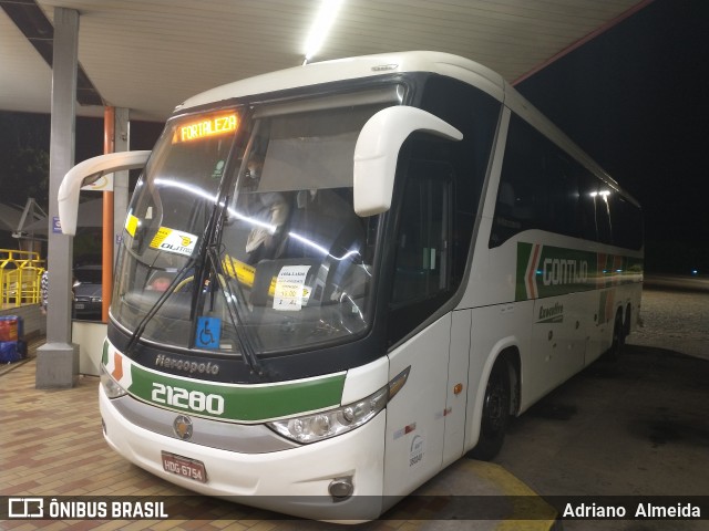 Empresa Gontijo de Transportes 21280 na cidade de João Monlevade, Minas Gerais, Brasil, por Adriano  Almeida. Número da foto: #8894351.