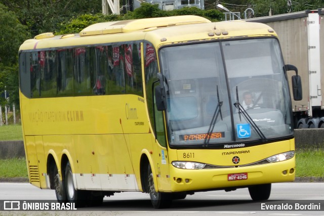 Viação Itapemirim 8611 na cidade de Caçapava, São Paulo, Brasil, por Everaldo Bordini. ID da foto: 8892726.