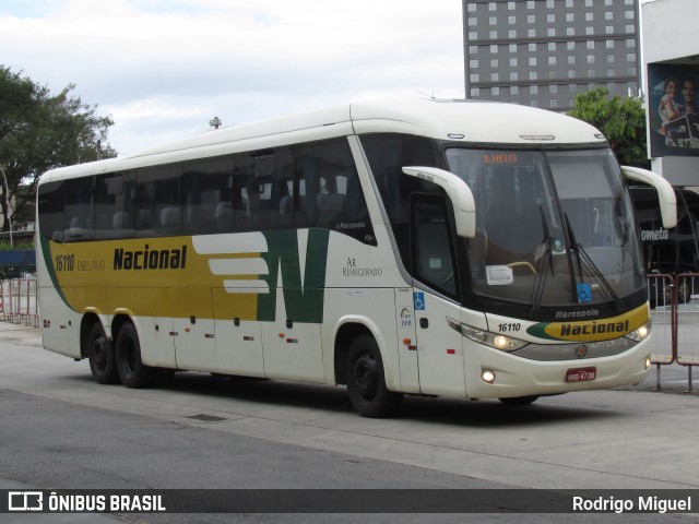 Viação Nacional 16110 na cidade de Rio de Janeiro, Rio de Janeiro, Brasil, por Rodrigo Miguel. ID da foto: 8891634.