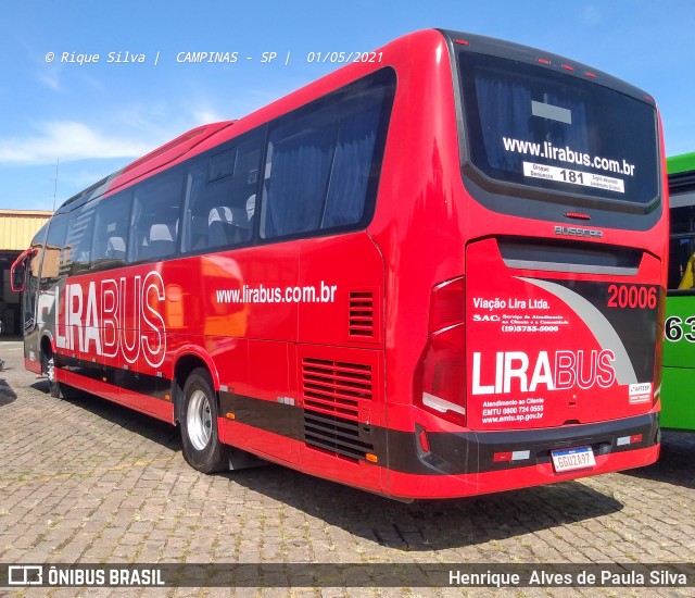 Lirabus 20006 na cidade de Campinas, São Paulo, Brasil, por Henrique Alves de Paula Silva. Número da foto: #8892142.